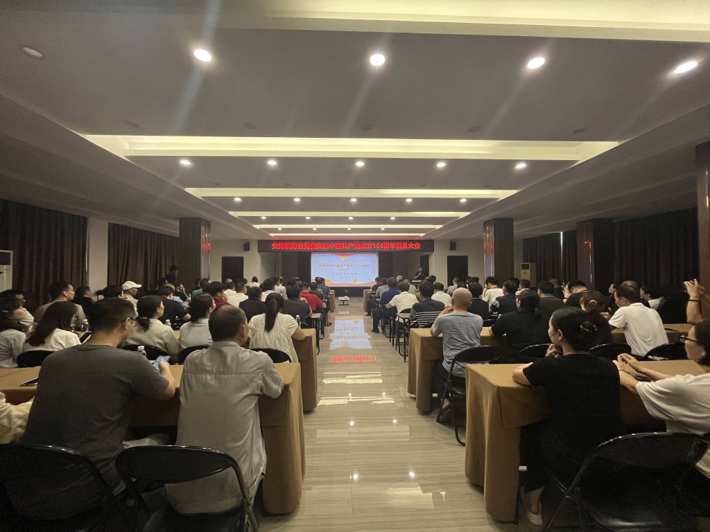 完美体育注册党总支庆祝中国共产党建党104周年党员大会圆满举行